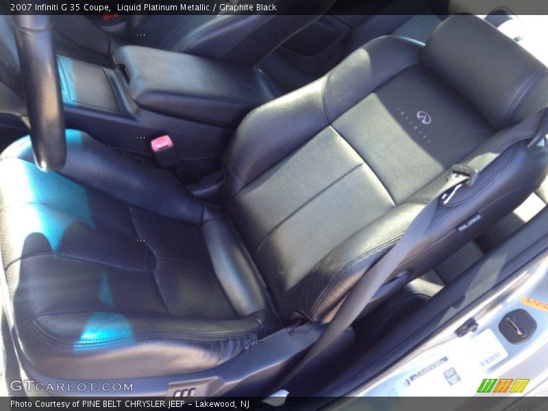 Liquid Platinum Metallic / Graphite Black 2007 Infiniti G 35 Coupe