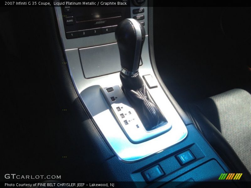 Liquid Platinum Metallic / Graphite Black 2007 Infiniti G 35 Coupe