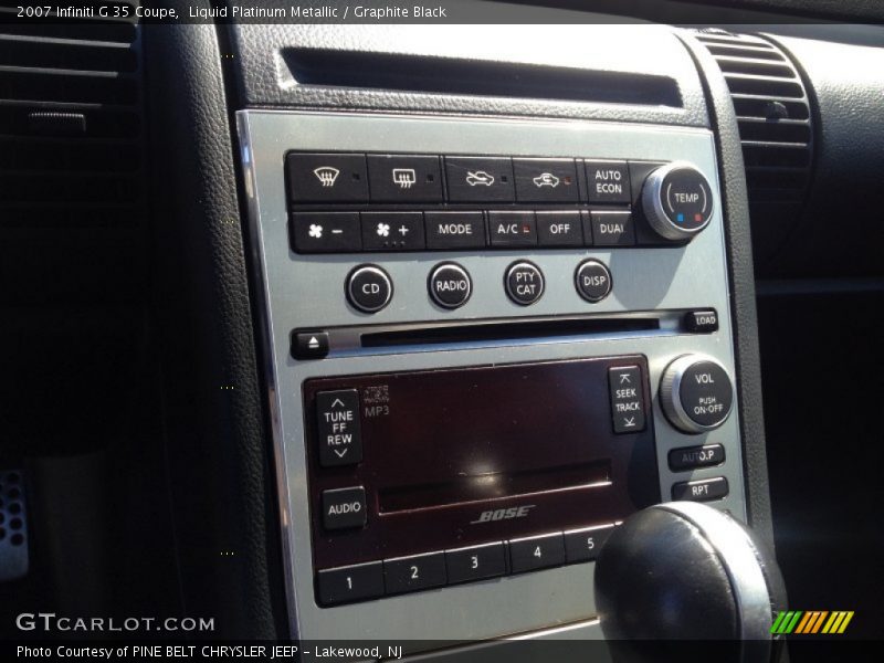 Liquid Platinum Metallic / Graphite Black 2007 Infiniti G 35 Coupe