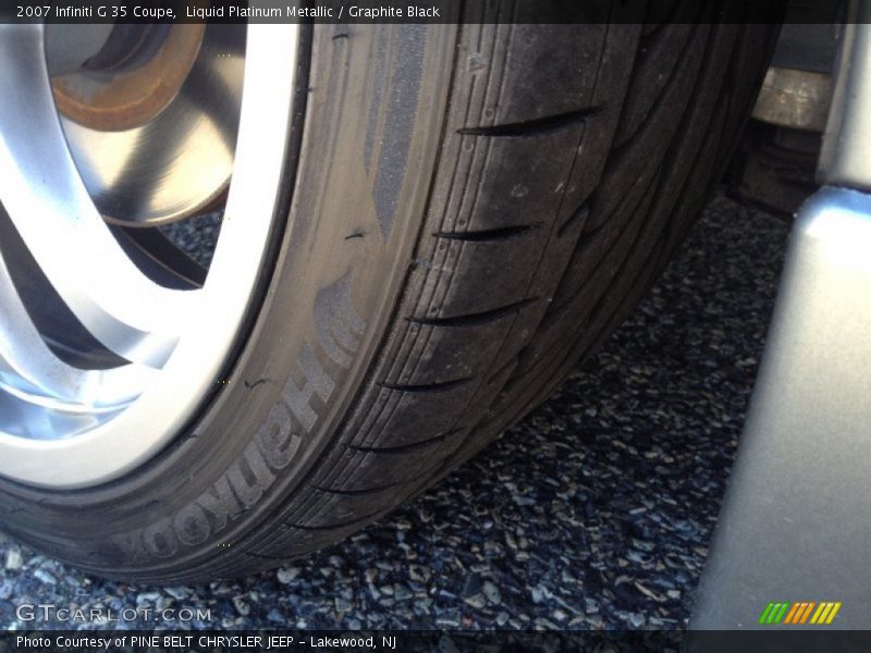 Liquid Platinum Metallic / Graphite Black 2007 Infiniti G 35 Coupe