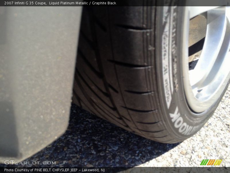 Liquid Platinum Metallic / Graphite Black 2007 Infiniti G 35 Coupe