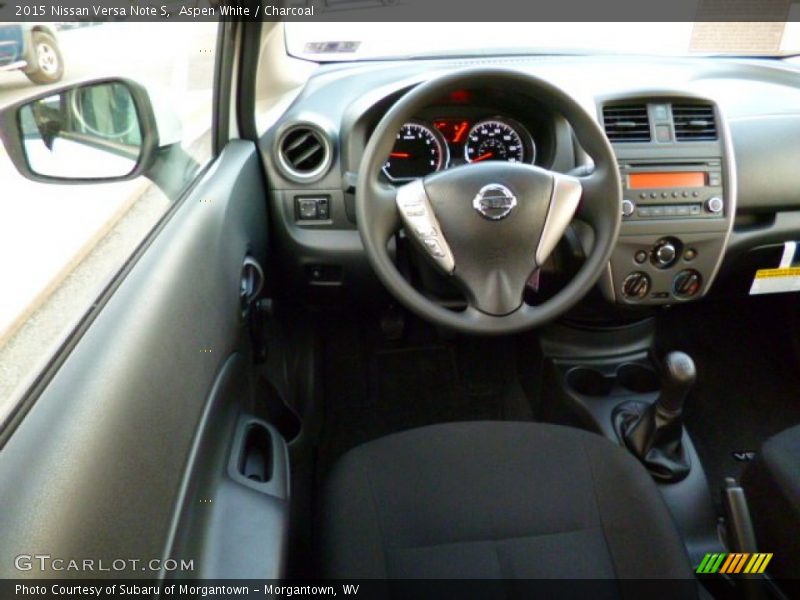 Aspen White / Charcoal 2015 Nissan Versa Note S