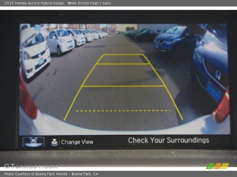 White Orchid Pearl / Ivory 2015 Honda Accord Hybrid Sedan