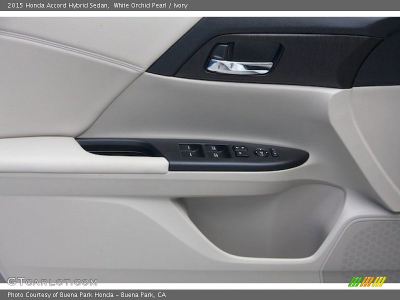 White Orchid Pearl / Ivory 2015 Honda Accord Hybrid Sedan