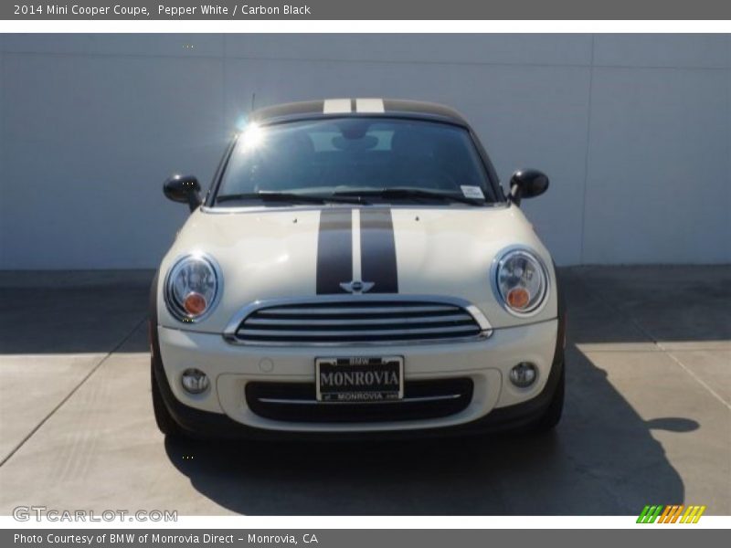 Pepper White / Carbon Black 2014 Mini Cooper Coupe