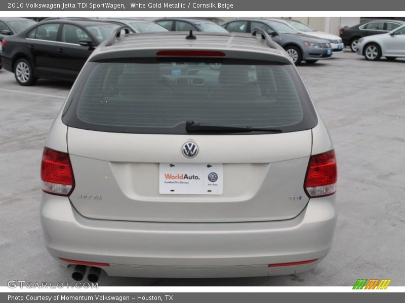 White Gold Metallic / Cornsilk Beige 2010 Volkswagen Jetta TDI SportWagen