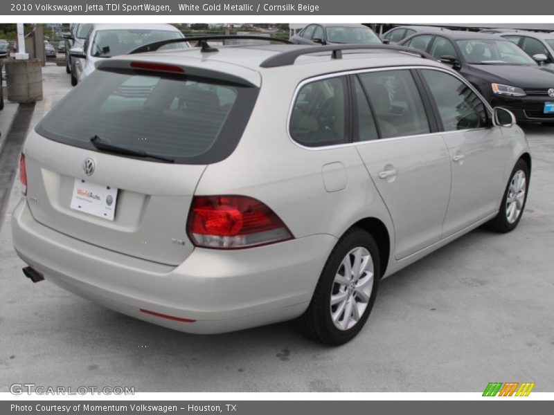 White Gold Metallic / Cornsilk Beige 2010 Volkswagen Jetta TDI SportWagen