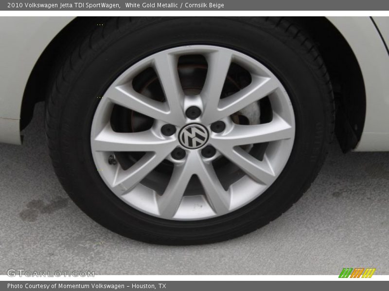 White Gold Metallic / Cornsilk Beige 2010 Volkswagen Jetta TDI SportWagen
