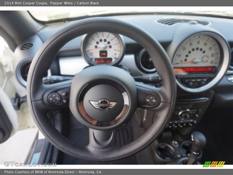 Pepper White / Carbon Black 2014 Mini Cooper Coupe