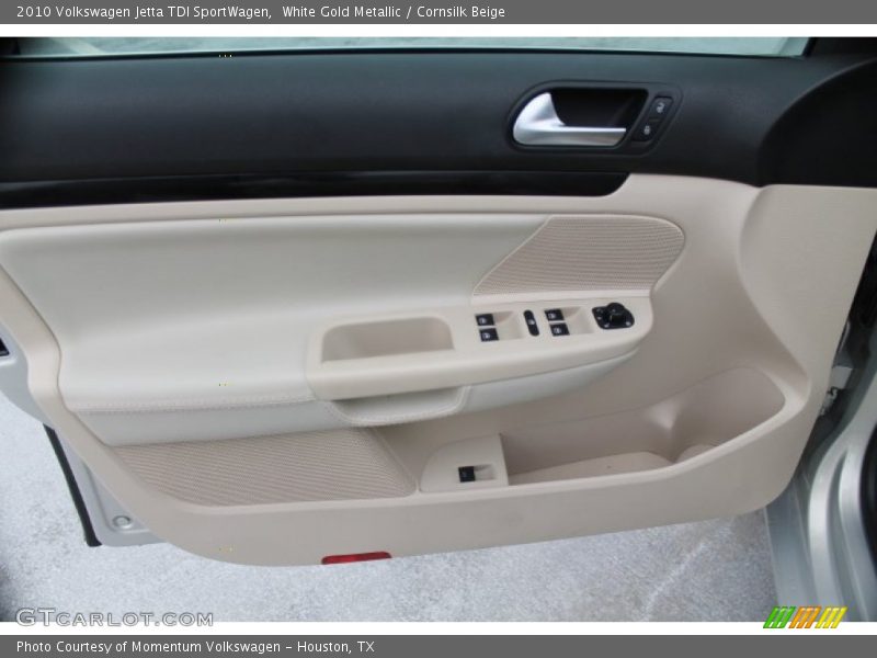 White Gold Metallic / Cornsilk Beige 2010 Volkswagen Jetta TDI SportWagen