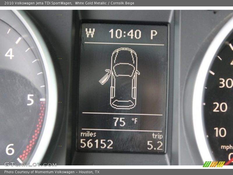White Gold Metallic / Cornsilk Beige 2010 Volkswagen Jetta TDI SportWagen