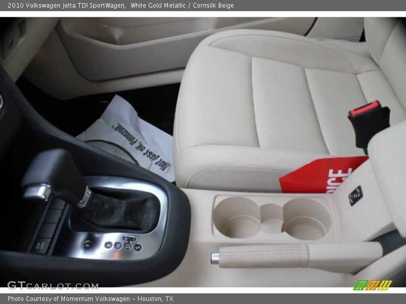 White Gold Metallic / Cornsilk Beige 2010 Volkswagen Jetta TDI SportWagen