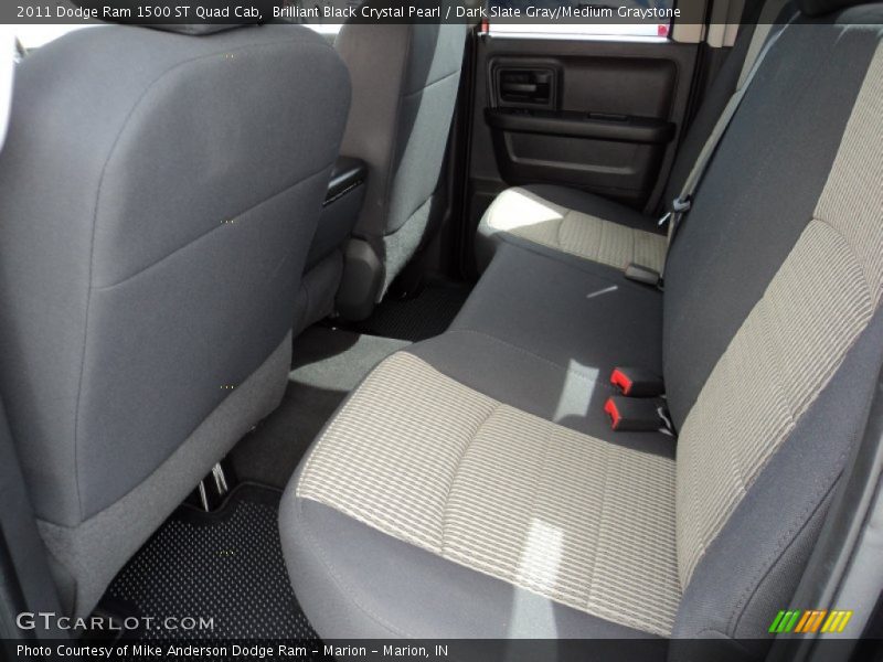 Brilliant Black Crystal Pearl / Dark Slate Gray/Medium Graystone 2011 Dodge Ram 1500 ST Quad Cab