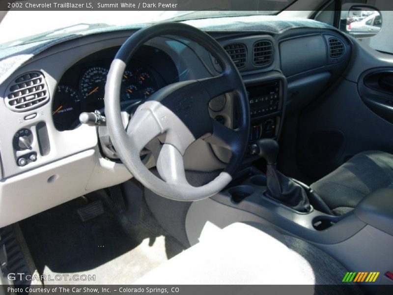 Summit White / Dark Pewter 2002 Chevrolet TrailBlazer LS