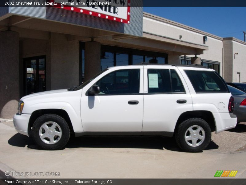 Summit White / Dark Pewter 2002 Chevrolet TrailBlazer LS