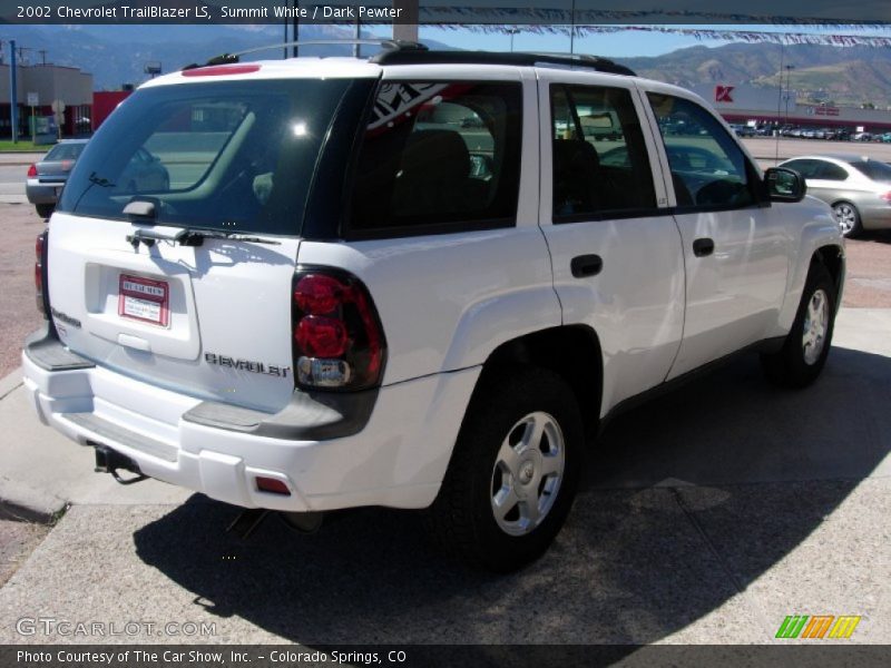 Summit White / Dark Pewter 2002 Chevrolet TrailBlazer LS