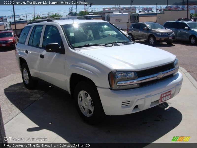 Summit White / Dark Pewter 2002 Chevrolet TrailBlazer LS