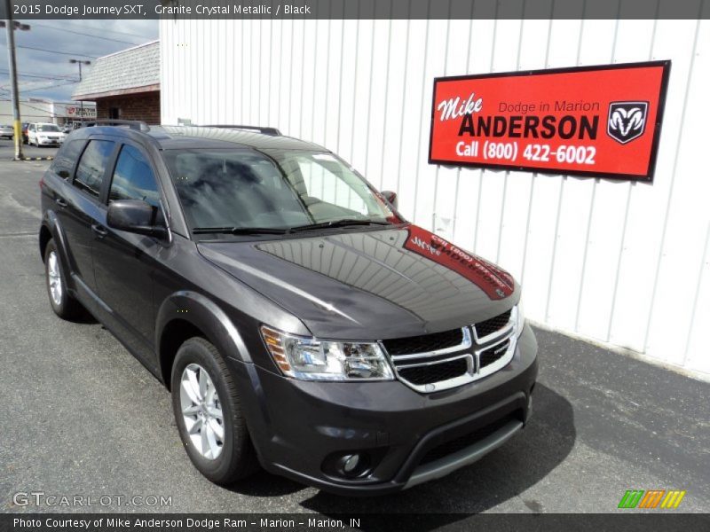 Granite Crystal Metallic / Black 2015 Dodge Journey SXT