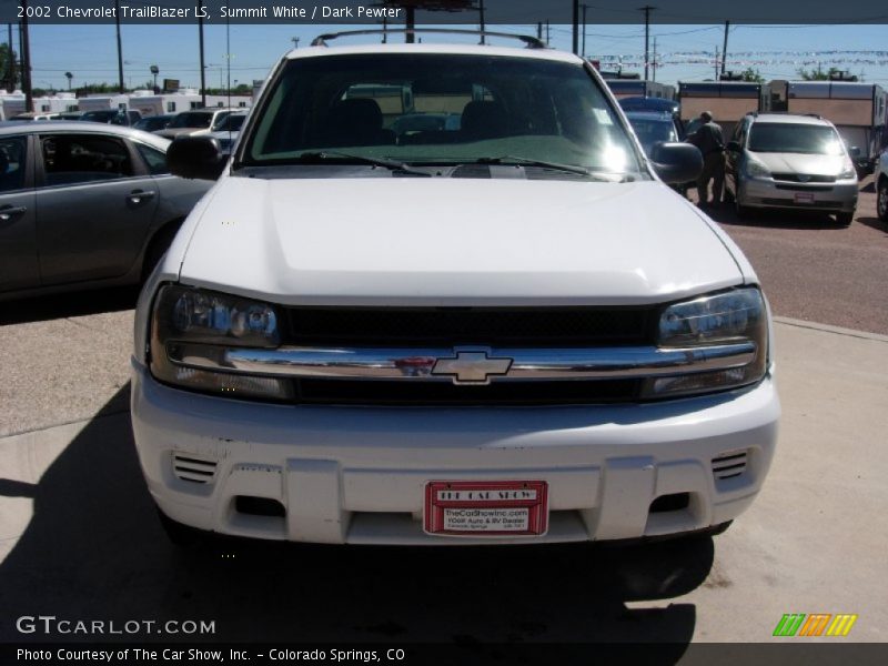 Summit White / Dark Pewter 2002 Chevrolet TrailBlazer LS