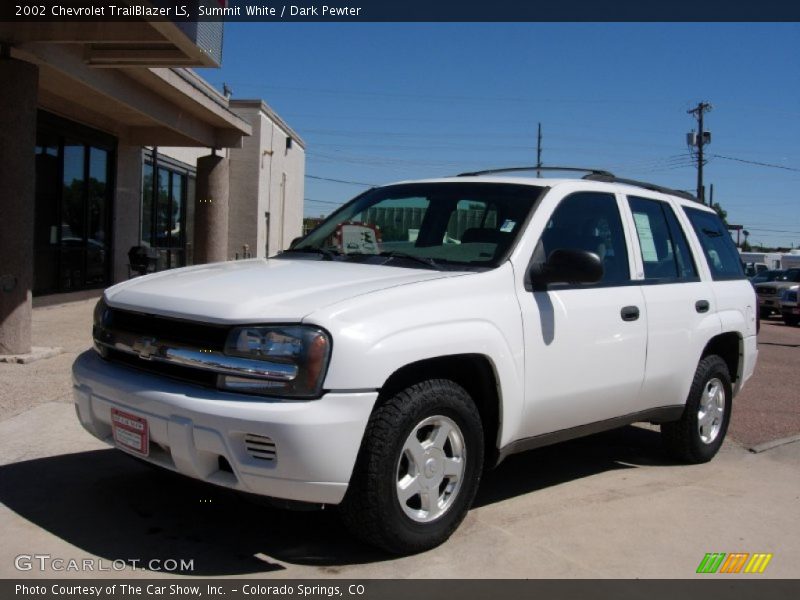 Summit White / Dark Pewter 2002 Chevrolet TrailBlazer LS