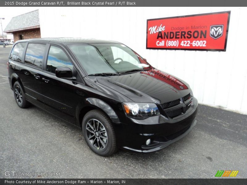 Brilliant Black Crystal Pearl / R/T Black 2015 Dodge Grand Caravan R/T