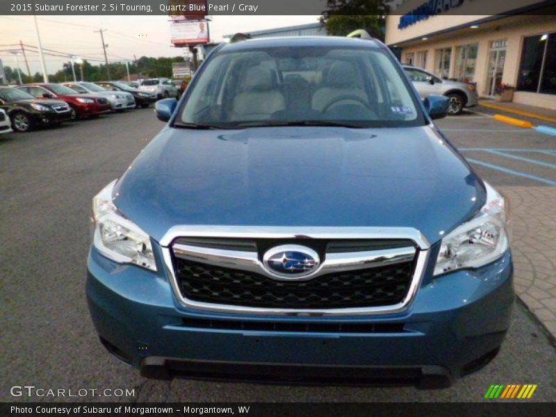 Quartz Blue Pearl / Gray 2015 Subaru Forester 2.5i Touring