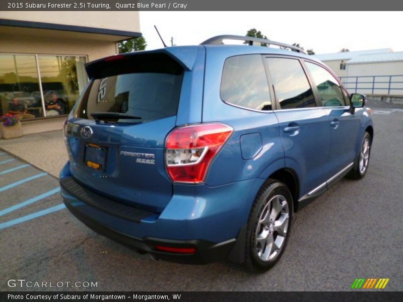 Quartz Blue Pearl / Gray 2015 Subaru Forester 2.5i Touring