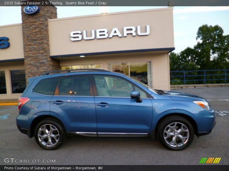 Quartz Blue Pearl / Gray 2015 Subaru Forester 2.5i Touring