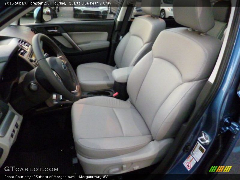 Quartz Blue Pearl / Gray 2015 Subaru Forester 2.5i Touring