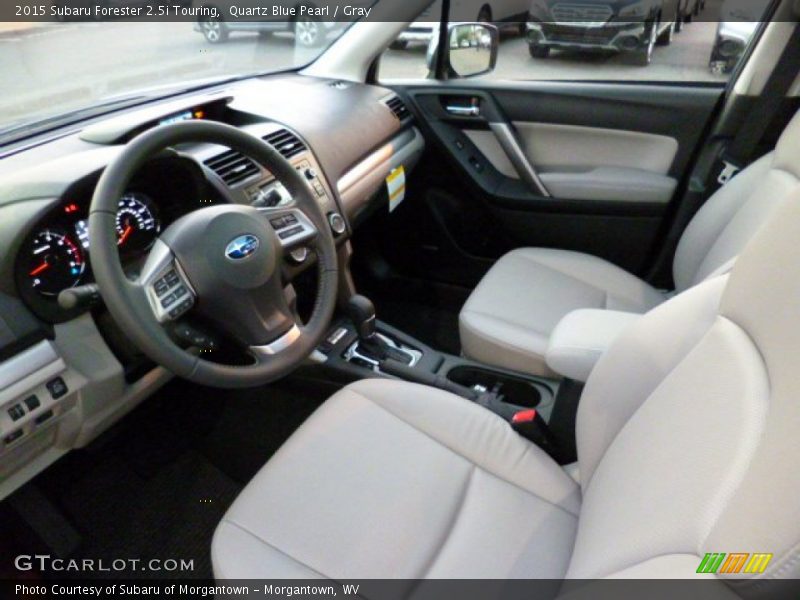 Quartz Blue Pearl / Gray 2015 Subaru Forester 2.5i Touring