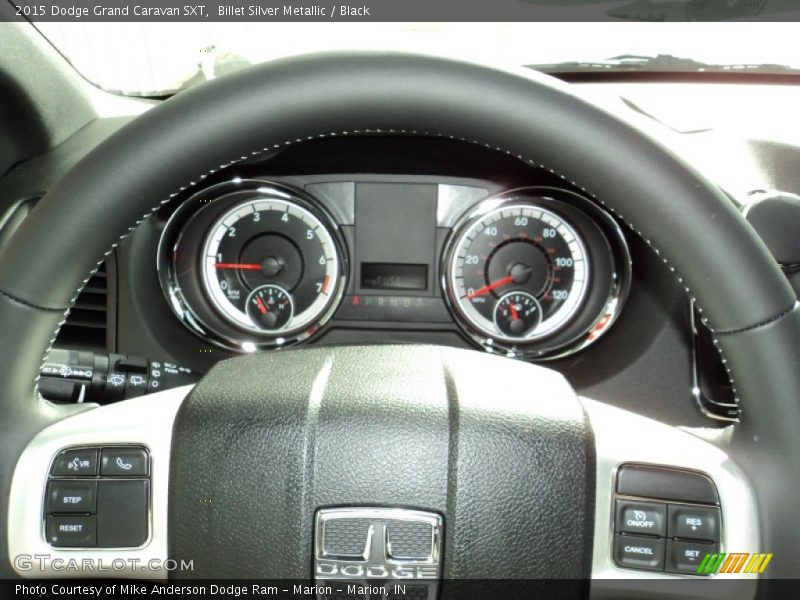 Billet Silver Metallic / Black 2015 Dodge Grand Caravan SXT