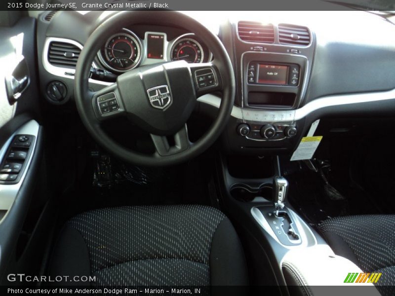Granite Crystal Metallic / Black 2015 Dodge Journey SE
