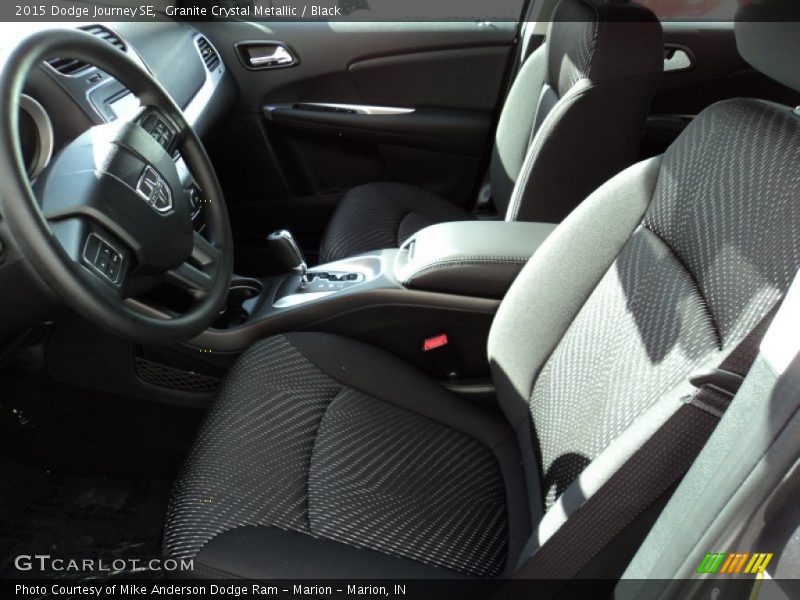 Granite Crystal Metallic / Black 2015 Dodge Journey SE