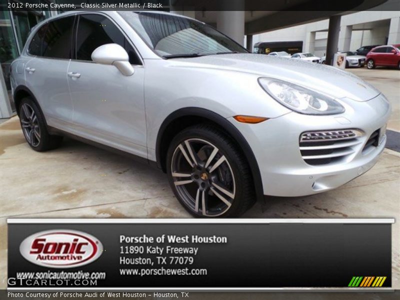Classic Silver Metallic / Black 2012 Porsche Cayenne