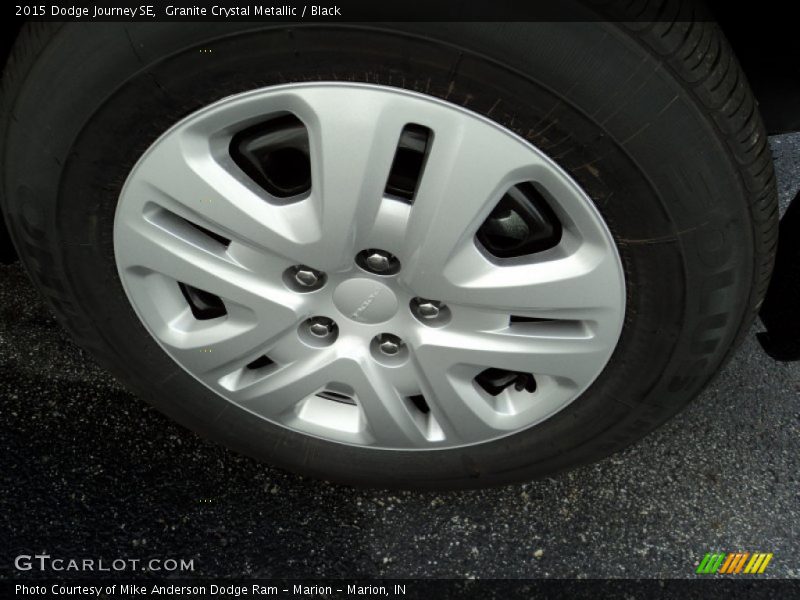 Granite Crystal Metallic / Black 2015 Dodge Journey SE