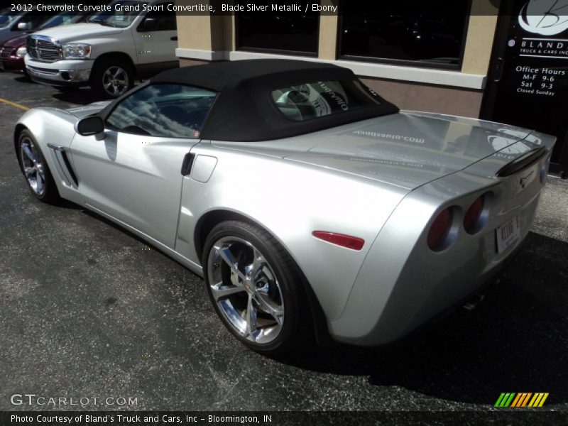 Blade Silver Metallic / Ebony 2012 Chevrolet Corvette Grand Sport Convertible