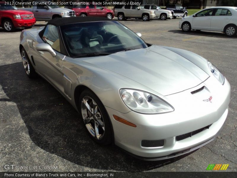 Blade Silver Metallic / Ebony 2012 Chevrolet Corvette Grand Sport Convertible