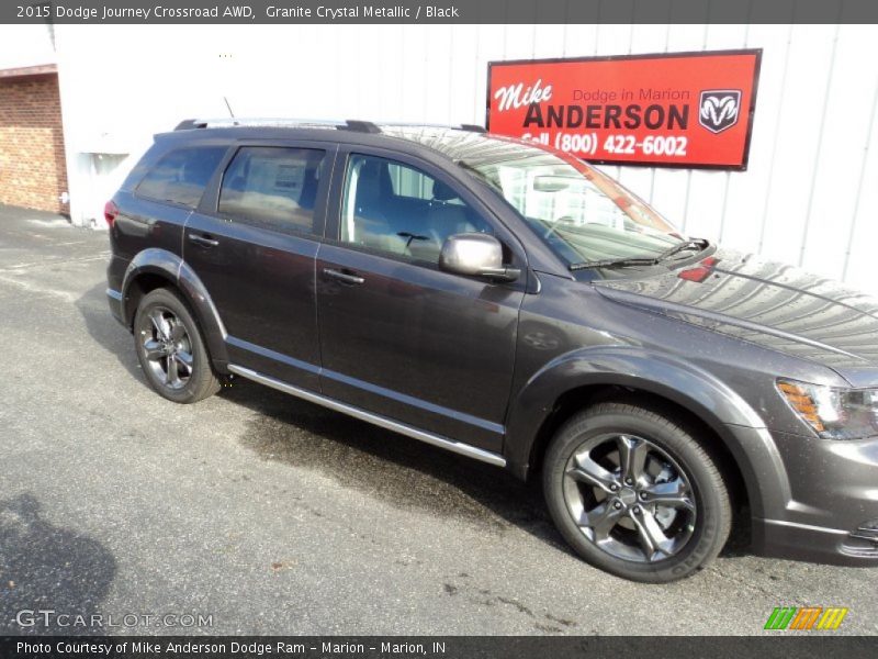 Granite Crystal Metallic / Black 2015 Dodge Journey Crossroad AWD