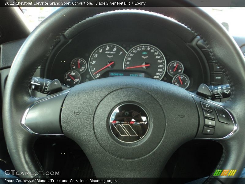 Blade Silver Metallic / Ebony 2012 Chevrolet Corvette Grand Sport Convertible