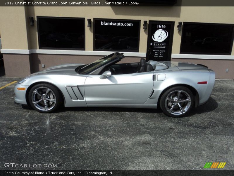 Blade Silver Metallic / Ebony 2012 Chevrolet Corvette Grand Sport Convertible