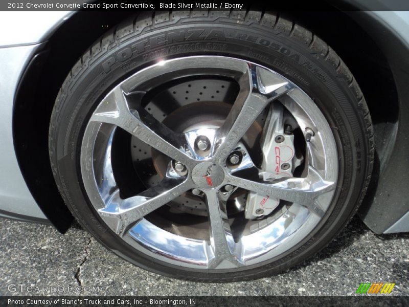 Blade Silver Metallic / Ebony 2012 Chevrolet Corvette Grand Sport Convertible