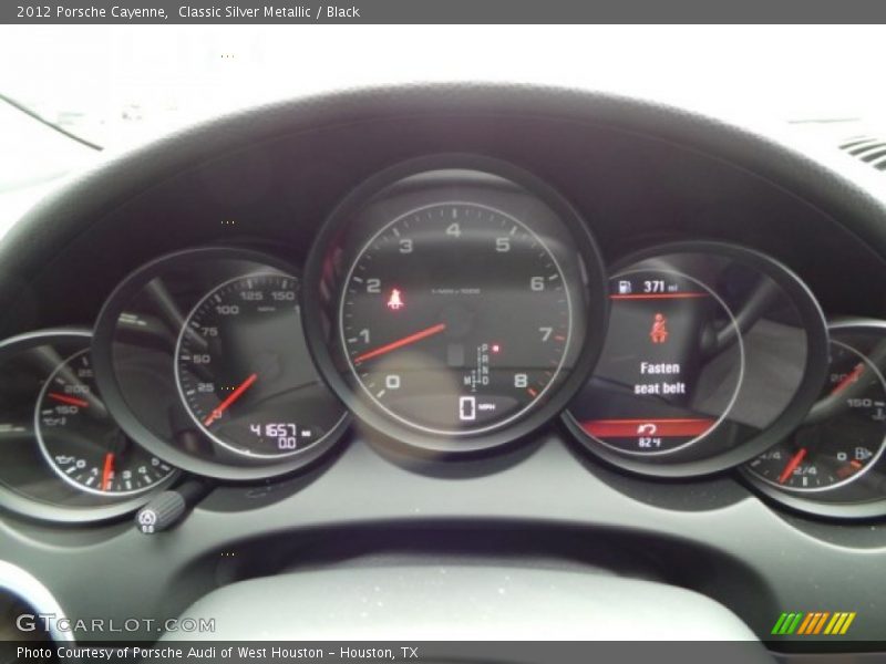 Classic Silver Metallic / Black 2012 Porsche Cayenne