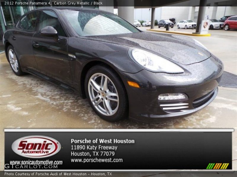 Carbon Grey Metallic / Black 2012 Porsche Panamera 4