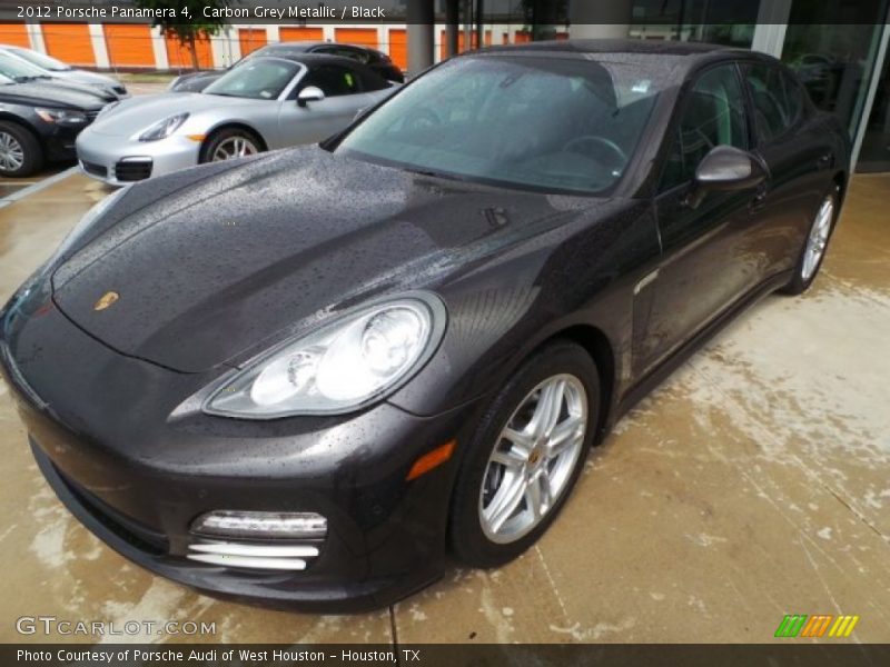 Carbon Grey Metallic / Black 2012 Porsche Panamera 4