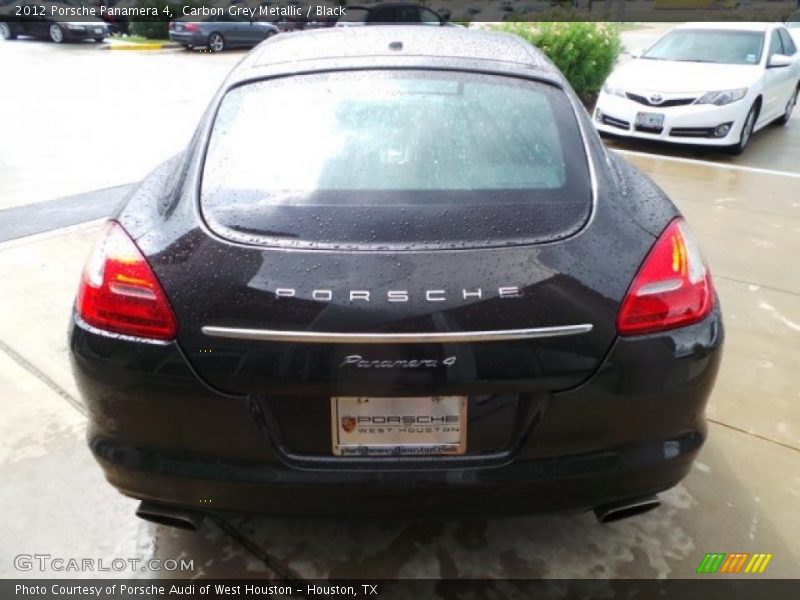 Carbon Grey Metallic / Black 2012 Porsche Panamera 4