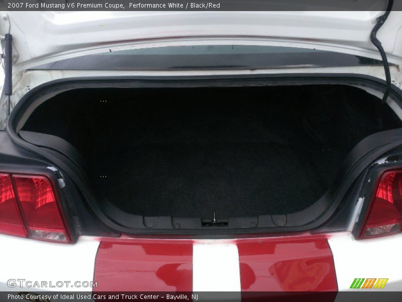 Performance White / Black/Red 2007 Ford Mustang V6 Premium Coupe