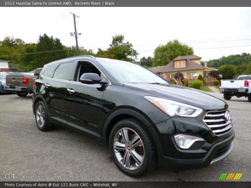 Becketts Black / Black 2013 Hyundai Santa Fe Limited AWD