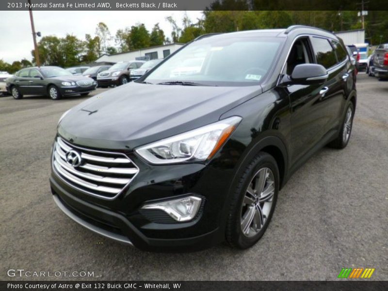 Becketts Black / Black 2013 Hyundai Santa Fe Limited AWD