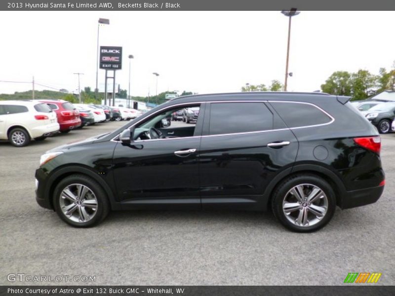 Becketts Black / Black 2013 Hyundai Santa Fe Limited AWD