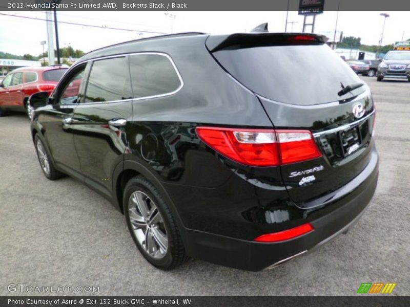 Becketts Black / Black 2013 Hyundai Santa Fe Limited AWD